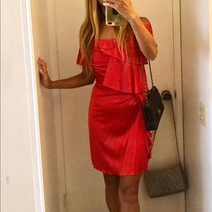 Marciano Silk Red Mini Dress XS